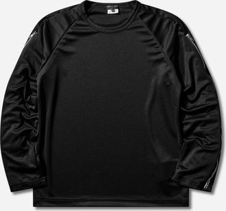 Comme Des Gar&ccedil;ons Men s Zipped Ruffle Sleeves T-Shirt Black