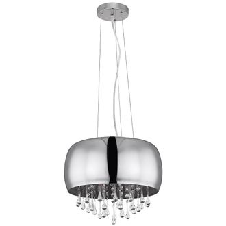 Globo Lighting L&aacute;mpara Colgante - Kalla - Cromo - Metal Vidrio Ahumado - - Globo