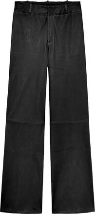 Arma Marina Leren Broek - Dames - Leren Broeken - Blauw - M - Leer - Broeken