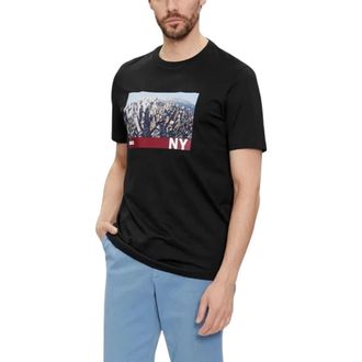 HUGO BOSS Hombre, Camisetas, Negro, Talla: XL