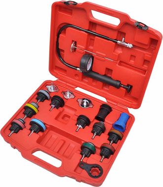 vidaXL Kit De Prueba De Presi&oacute;n Del Radiador De 18 Piezas Vidaxl
