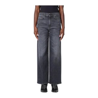 PT01 Wide Jeans, female, Gray, W26, Grey Jeans for Stylish Look