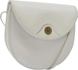 Dior Pre-owned Cross Body Bags, female, White, Size: ONE SIZE Pre-owned Vintage Shoulder Bag