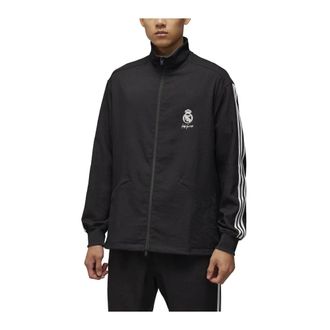 adidas Real Madrid Track Top Zwart - Heren - Sportshirts - Zwart - 2XL - Leer - Fitness