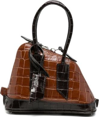 The Attico Mini Sant Ambroeus Croc-effect Tote Bag
