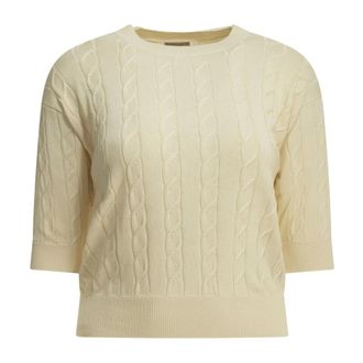 Rakk&igrave; Maglione girocollo Almeria - - Knitwear - Donna - Bianco - XL