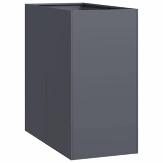 Berkfield Home Planter Anthracite 40x80x80 cm Steel in Dark Grey | Size: 40 x 80 x 80 cm