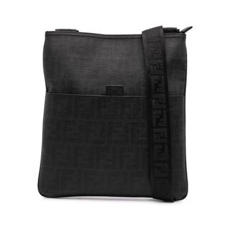 Fendi Pre-owned Cross Body Bags, female, Brown, Size: ONE SIZE Pre-owned Zucca Spalmati Crossbody Bag