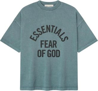 Fear of God T-shirt Manica Corta Campus 90s - - Tops - Uomo - Blu - 2XL