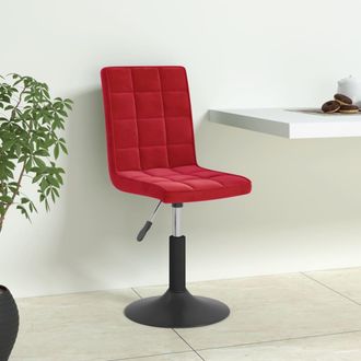 vidaXL Sillas De Comedor Giratorias 6 Uds Terciopelo Rojo Tinto Vidaxl