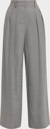 Michael Kors Pleated Wide-Leg Slouch Trousers