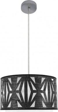 Fabrilamp Fabrilamp - Colgante Katerina 1xe27 Cromo/madera Negra Regx40x40 Cm