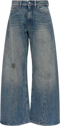 Maison Margiela Wide-Leg Jeans - Dames - Loose Fit Jeans - Blauw - W27 - Katoen - Jeans