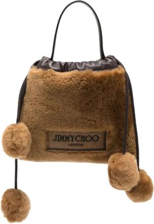 Jimmy Choo London Drawstring Bag - Dames - Schoudertassen - Bruin - ONE Size - Tassen
