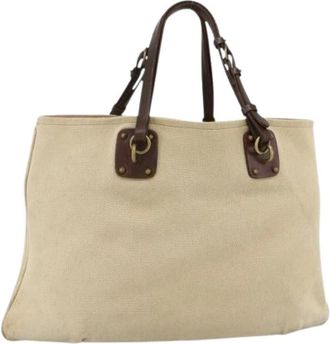 Bottega Veneta Pre-owned Tote Bags, female, Beige, Size: ONE SIZE Pre-owned Vintage Tote Bag