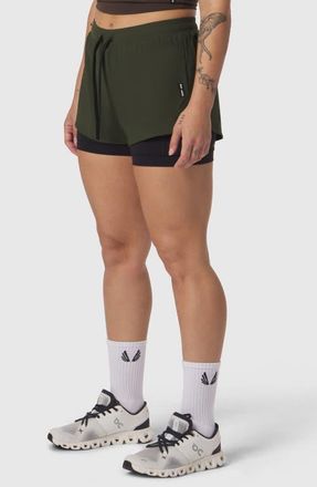 ASRV Tetra-Lite Liner Short in Olive at Nordstrom, Size X-Small