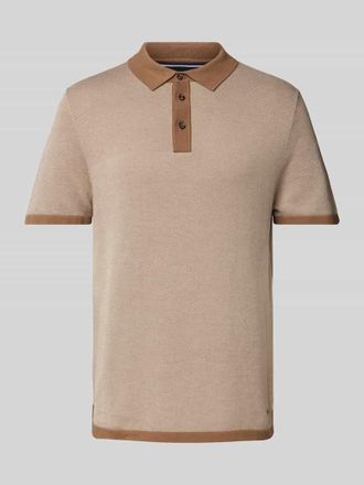 Joop Poloshirt mit kurzer Knopfleiste Modell Trent in Beige, Gr&ouml;&szlig;e XL