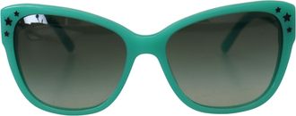 Dolce & Gabbana Green Stars Acetate Square Shades DG4124 Womens Sunglasses