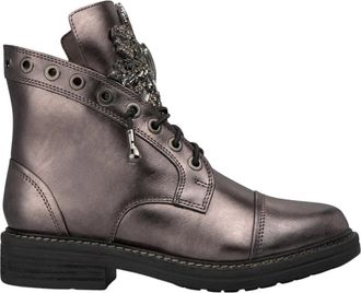 Alma En Pena Enkellaars met ornament - Dames - Veterlaarzen - Grijs - 40 EU - Schoenen
