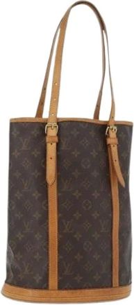 Louis Vuitton Pre-owned Bucket Bags, female, Brown, Size: ONE SIZE Pre-owned Canvas Bucket Bag