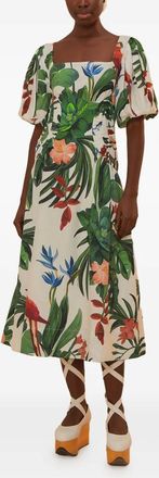 Farm Rio Chemisier midi a fiori - Toni neutri