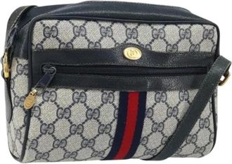 Gucci Pre-owned Cross Body Bags, female, Blue, Size: ONE SIZE Pre-owned Vintage Shoulder Bag