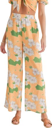 Sadie & Sage Floral Wide Leg Pants In Desert Flower
