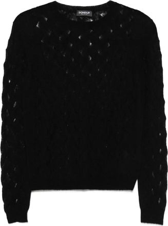 Dondup Maglione con motivo geometrico - Nero