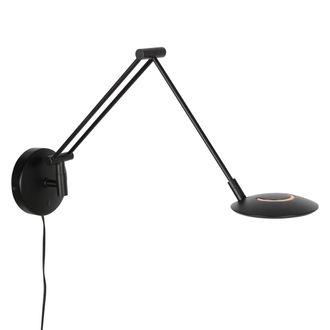 Steinhauer Lampada Da Parete - Nero - Zenith2 - Plastica Metallo - &Oslash; 12cm