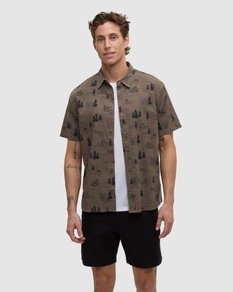 tentree Redwood Shirt in Timber/lake Sasquatch at Nordstrom, Size Xx-Large