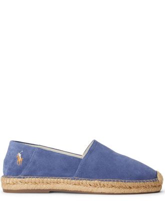 Polo Ralph Lauren Polo Pony suède espadrilles - Blauw