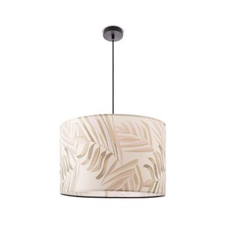 Paco Home L&aacute;mpara Techo Luminaria Suspensi&oacute;n Sal&oacute;n Dormitorio Moderna Jungla Palmeras E27 Verde (&oslash;38cm), L&aacute;mpara Colgante - Negro - Paco Home