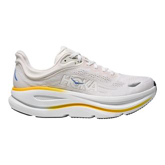 Hoka One One Bondi 9 Running Shoes in White/Grout Men