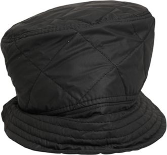 Dolce & Gabbana Black Nylon Quilted Bucket Men Capello Mens Hat