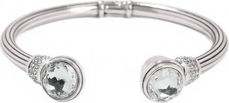 Brighton Womens Meridian Aurora Petite Hinge Bangle In Silver