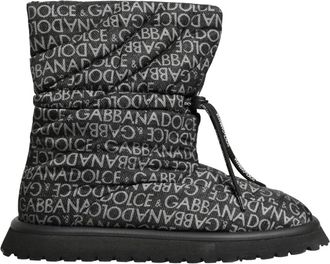 Dolce & Gabbana Snowboots - Heren - Winterlaarzen - Zwart - 44 EU - Nylon - Schoenen