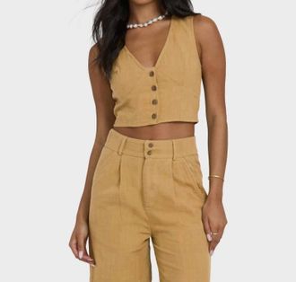 Billabong Tailor Made Vest In Dijon