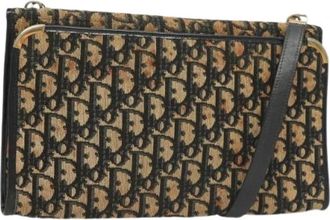Dior Pre-owned Cross Body Bags, female, Multicolor, Size: ONE SIZE Pre-owned Vintage Canvas Shoulder Bag