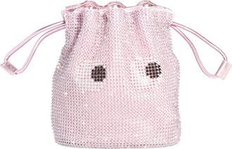 Anya Hindmarch Eyes Crystal Mesh Drawstring Pouch in Pink at Nordstrom