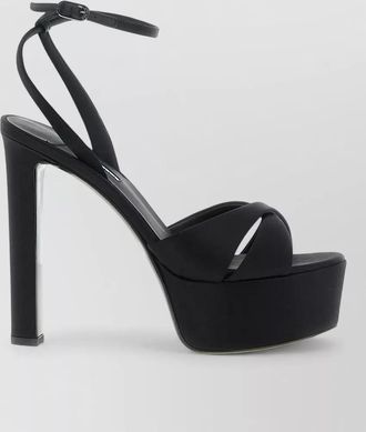 Le Silla silk satin platform sandals
