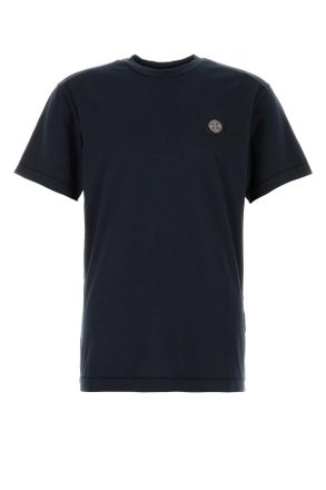 Stone Island Midnight Blue Cotton T Shirt
