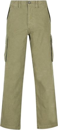 Burberry Cotton Cargo Pants - Heren - Straight fit broeken - Groen - M - Katoen - Broeken