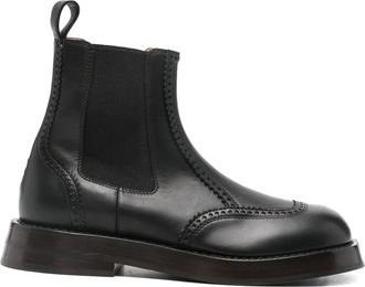 Alexander McQueen Leren laarzen - Zwart