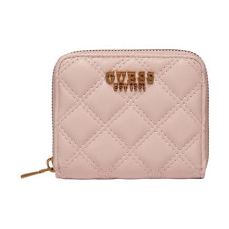 Guess Giully Small Wallet - Dames - Portefeuilles - Roze - ONE Size - Leer - Accessoires