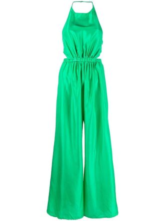 Forte_Forte Jumpsuit met halternek - Groen