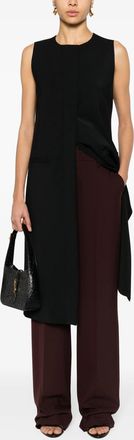 Alberta Ferretti Alberta Ferretti Womens Black Silk Vest - Size EU 46 (Womens)