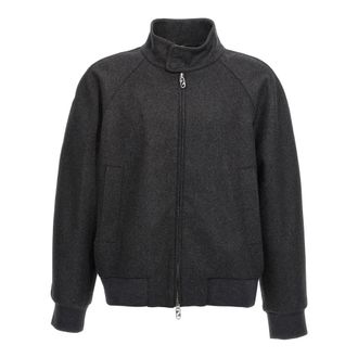 Fendi Cashmere Blouson - Heren - Jassen - Grijs - Maat: 2XL Kasjmier