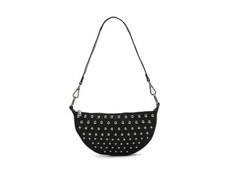 Think Royln Superstar Cross Body Handbags Black Luxe Seude, Polyester