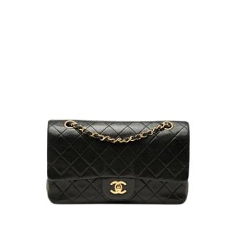 Chanel Pre-owned Classic Double Flap Shoulder Bag - Dames - Pre-owned - Zwart - Maat: ONE Size Leer