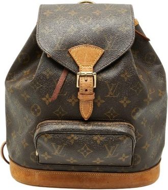 Louis Vuitton Brown Pvc Leather Backpack (Pre-Owned)